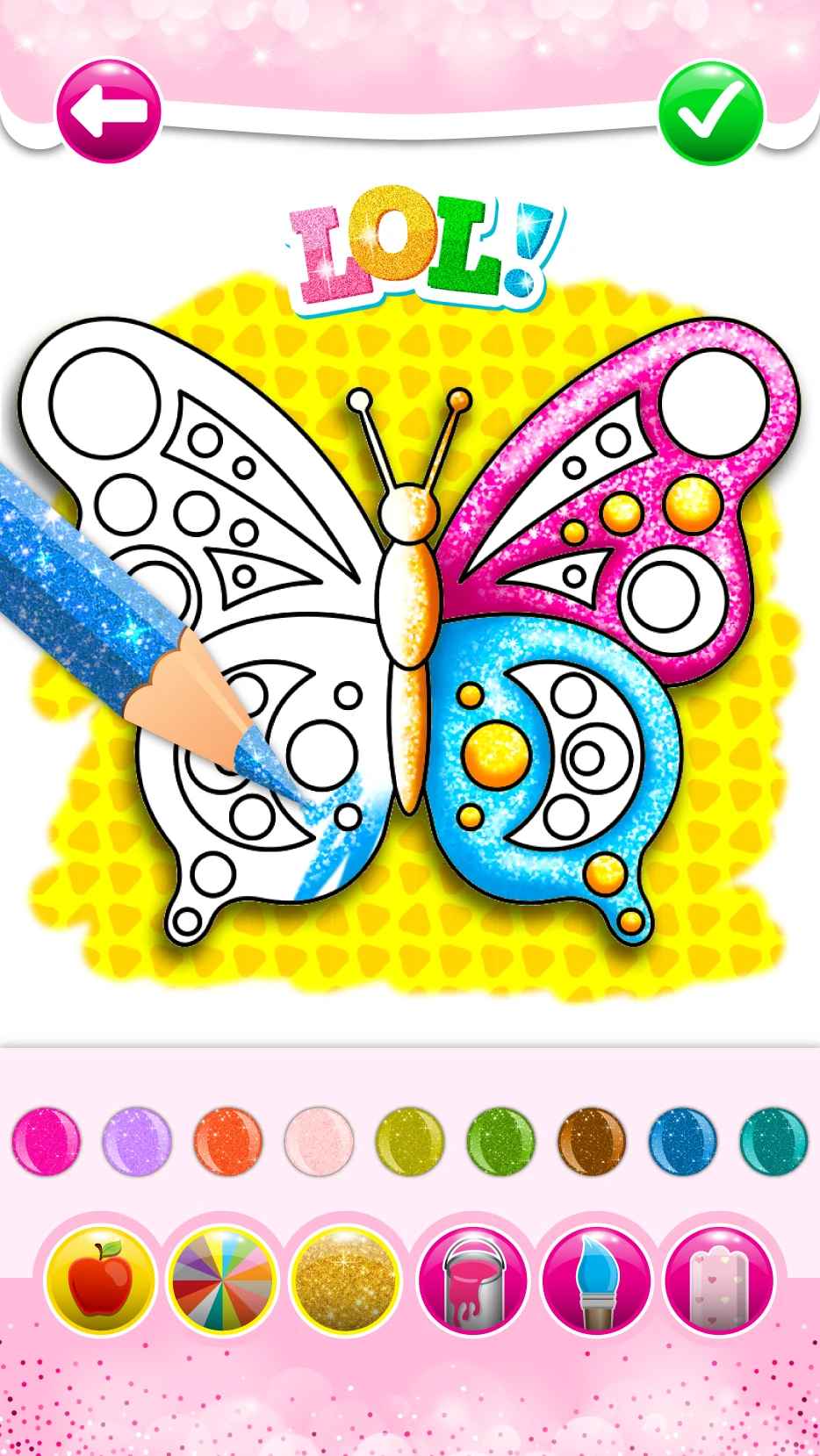 Butterfly Coloring game screenshot
