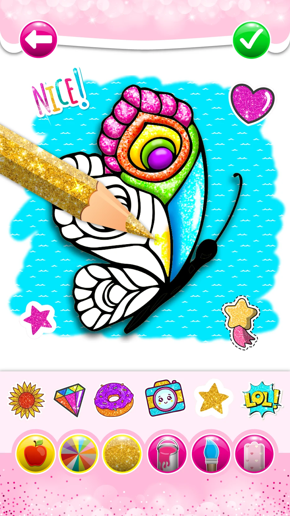 Butterfly Coloring game screenshot